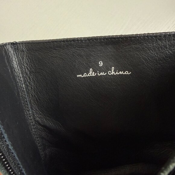 RARE NEW Charlotte Stone Isla Black Snakeskin Print Leather Clog Boots - Picture 10 of 13